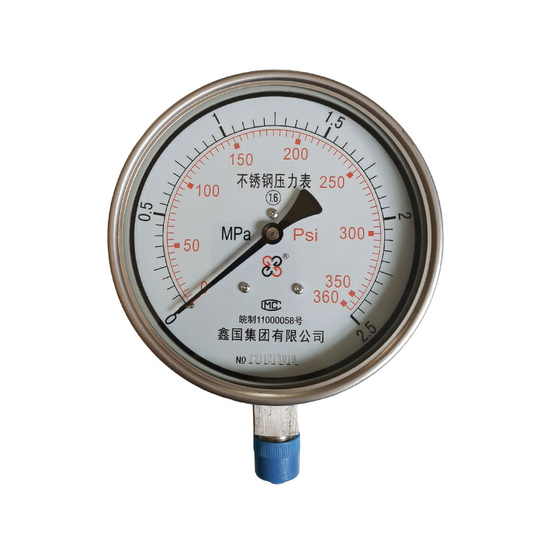 Manometer der XG/Y-B-Serie komplett aus Edelstahl